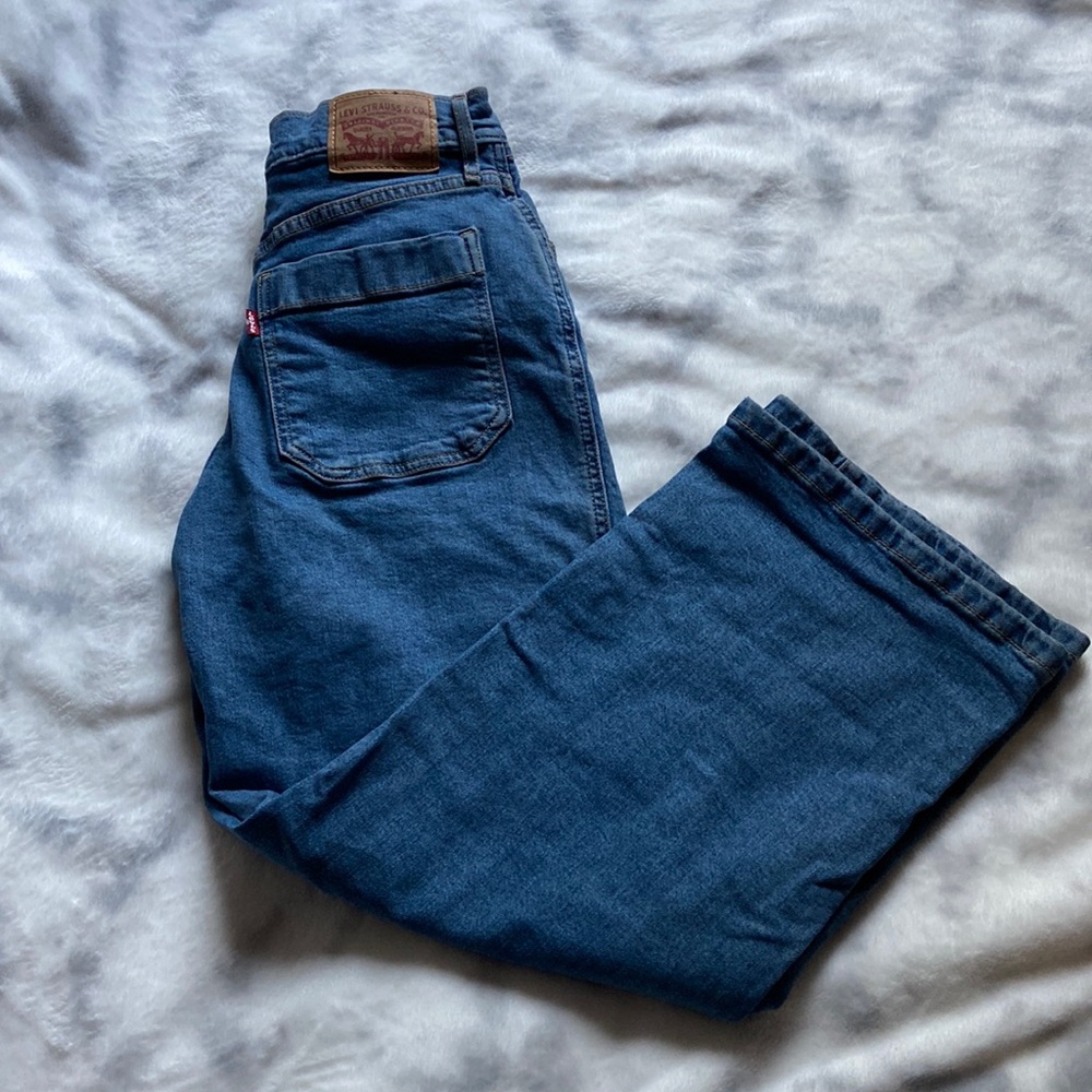 Levi Strauss Mile High Cropped Wide Leg Jean